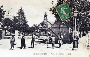 2563- Berrouaghia - Place de l'Eglise - 1918